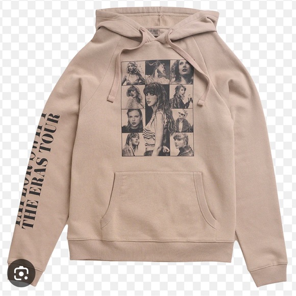 Women's Tan Graphic Hoodie - Picture 1 of 6